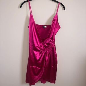 Hot Pink Silk Dress